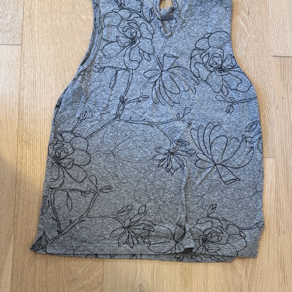 Anthropologie T.La Gray Floral Women’s Sleeveless Top size xs - Picture 8 of 9